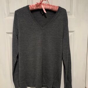 Talbots Gray V Neck Sweater